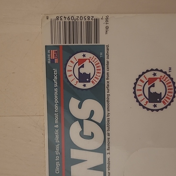 VTG 1996 MLB Various Team Window Clings(1 NWT, 1 missing 2 Clings) - Picture 7 of 13